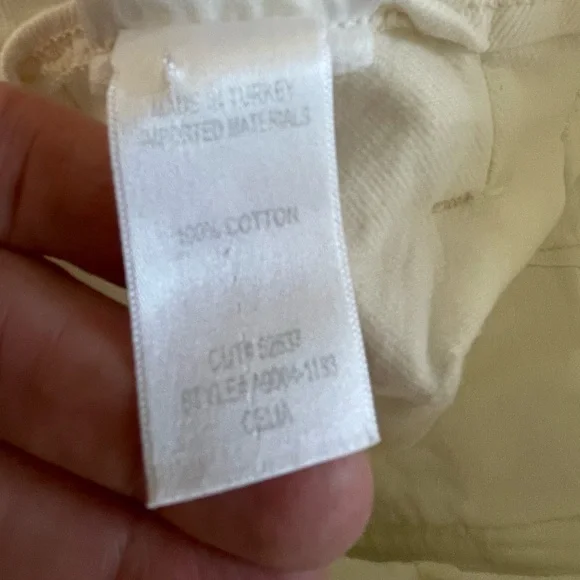 Agolde Celia White Paperbag Belted Denim Women’s Shorts — White size 27 - Picture 11 of 12